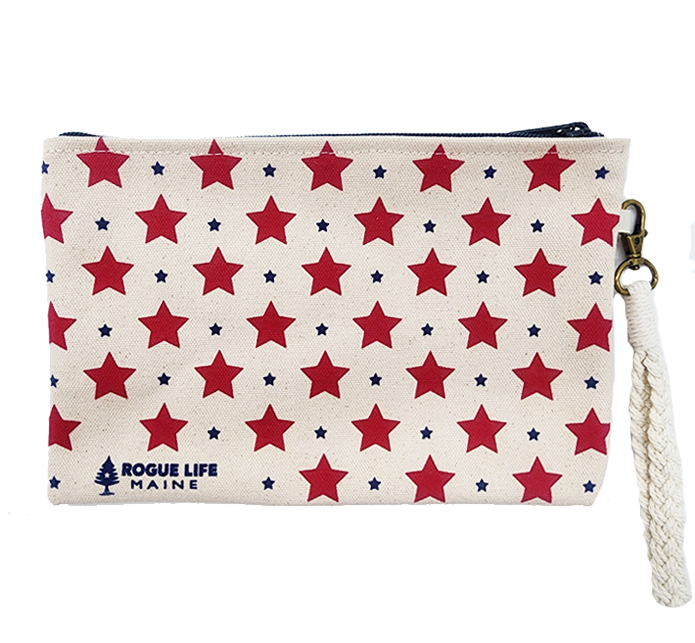 All Over Stars Zipper Pouch Wristlet