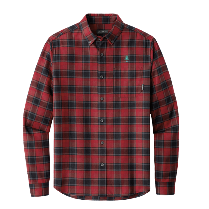 Men's Eddie Bauer Red Highland Flannel Shirt