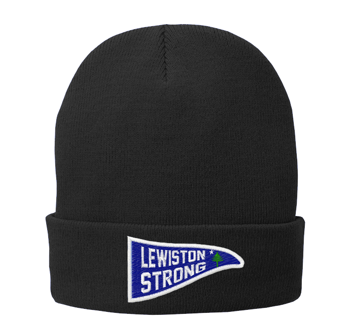 Lewiston Strong Pennant Fundraiser Fleece Lined Beanie