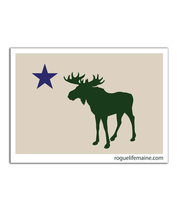 Moose ME Flag Sticker Decal