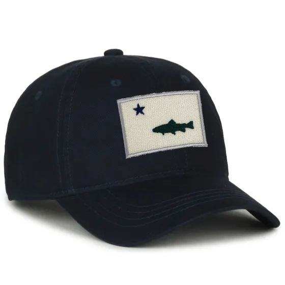 MAINE Flag Trout Patch Twill Hat
