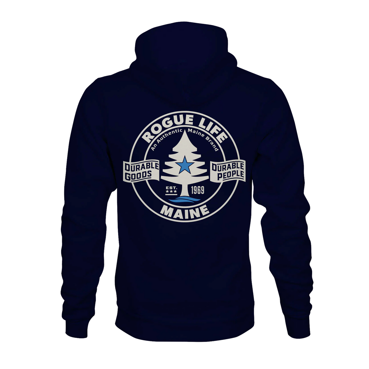 Made in Maine USA Fleece Hoodie ROGUE LIFE MAINE